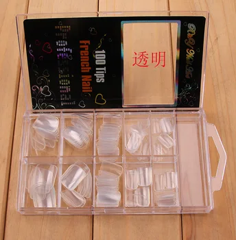 

100pcs/1set A variety of color boutique color paste fake fingernail high-quality authentic short fake fingernails 100 pieces box