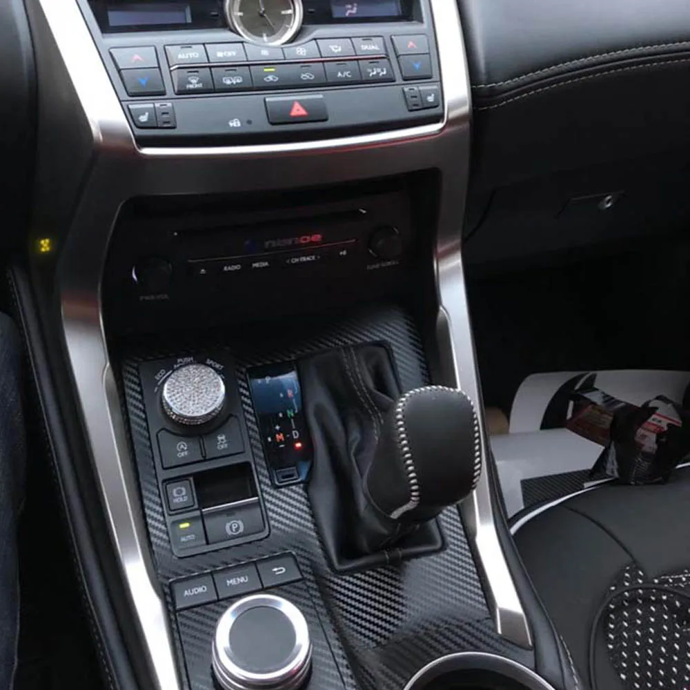 Для Lexus NX200- внутренняя Центральная панель управления дверная ручка 3D/5D наклейки из углеродного волокна наклейки аксессуары для автомобиля