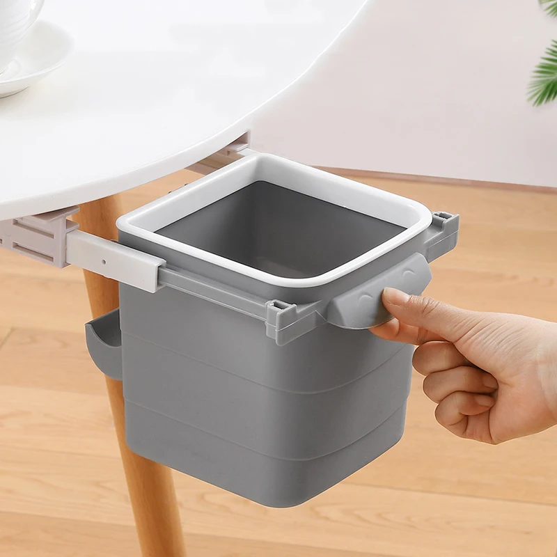 Hidden Trash Can Office Desktop Creative Retractable Garbage Creative Retractable Garbage Can