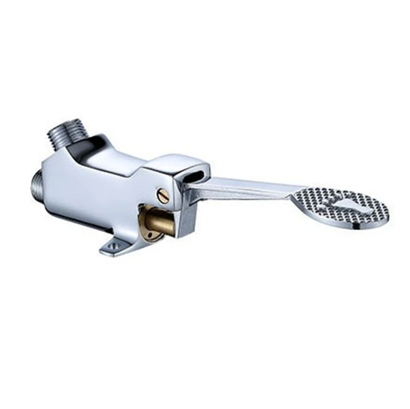 

1 pc Switch Control By Floor Foot Pedal Tap Copper Bathroom Basin Faucet 203F