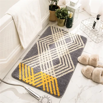 

New Simple and Modern Carpet Floor Mats Bathroom Non-slip Floor Mats Home Entrance Door Kitchen Water Absorption Door Mats