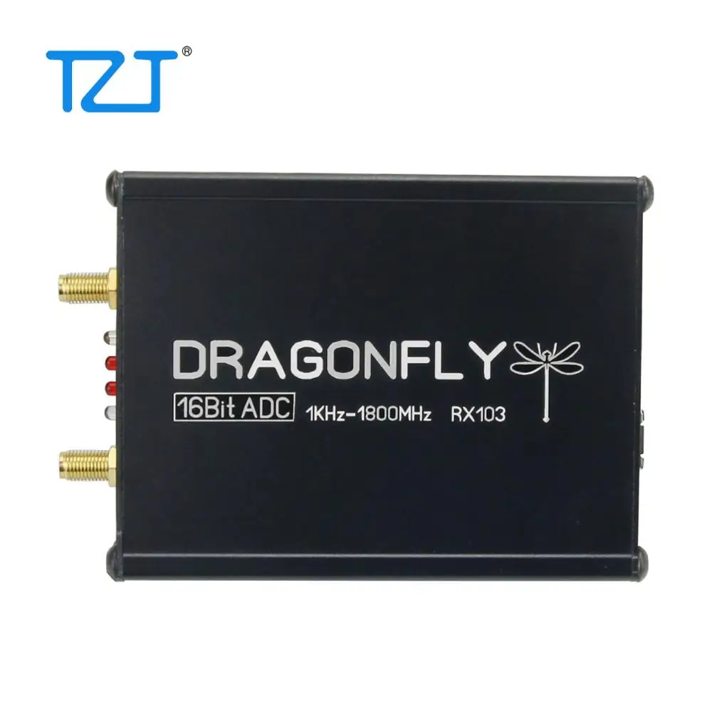 TZT RX103 1 кГц 1800 МГц SDR радиоприемник Высокая чувствительность 16 бит прямая выборка