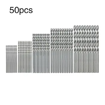 

Gold/Sliver 50 PCS Titanium Coated HSS Vogue Steel Drill Bit Set Tool 1/1.5/2/2.5/3mm Drill Bit Tools