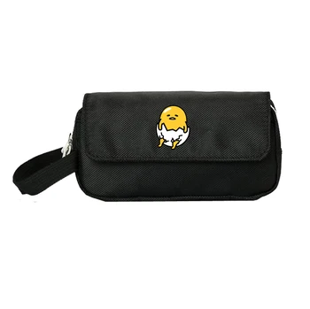 

anime Gudetama Pencill Case Women Cosmetic Cases Makeup Bag Child Double Zipper pecill Bag Handbag Purse