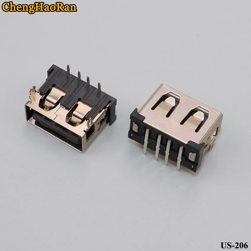 ChengHaoRan 1 шт. гнездовой USB-разъем AF90 градусов обжим карты/плоский рот