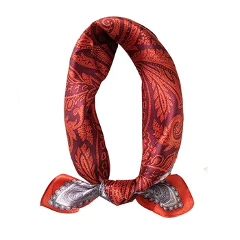 

Italian Design Small Square Scarf Elegant Temperament Female Ins Scarves Flower Mulberry Silk Scarf Women Foulard Femme Scarfs