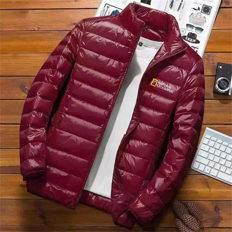 sports jacket 2022 New National Geographic Magazine Outdoor Adventure Winter Warm Men's Jacket Jacket Casual Stand Collar Parka mens puffer jacket Jackets