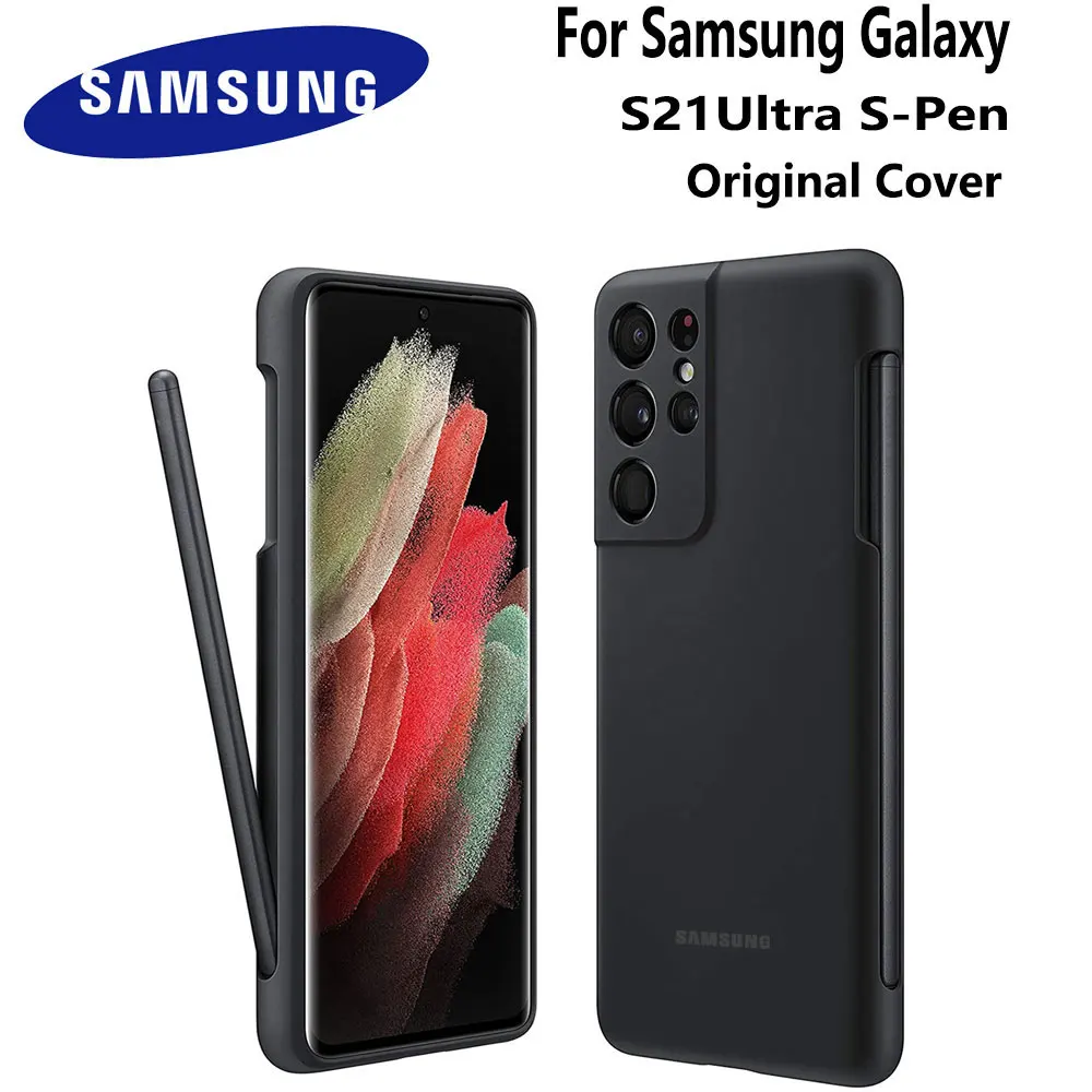 Новинка стилус для Samsung Galaxy S21 оригинальный силиконовый чехол со встроенным