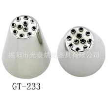 Нержавеющая сталь штамповки носик для украшения, торта инструменты, и снаружи бесшовные 11 Отверстие травы небольшой носик для украшения Gt-233