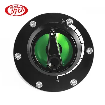 

Motorcycle Fuel Tank Cap Nimble Quick Lock CNC Aluminum Keyless Twist off Gas Cover For KAWASAKI Z300 Ninja250 ABS