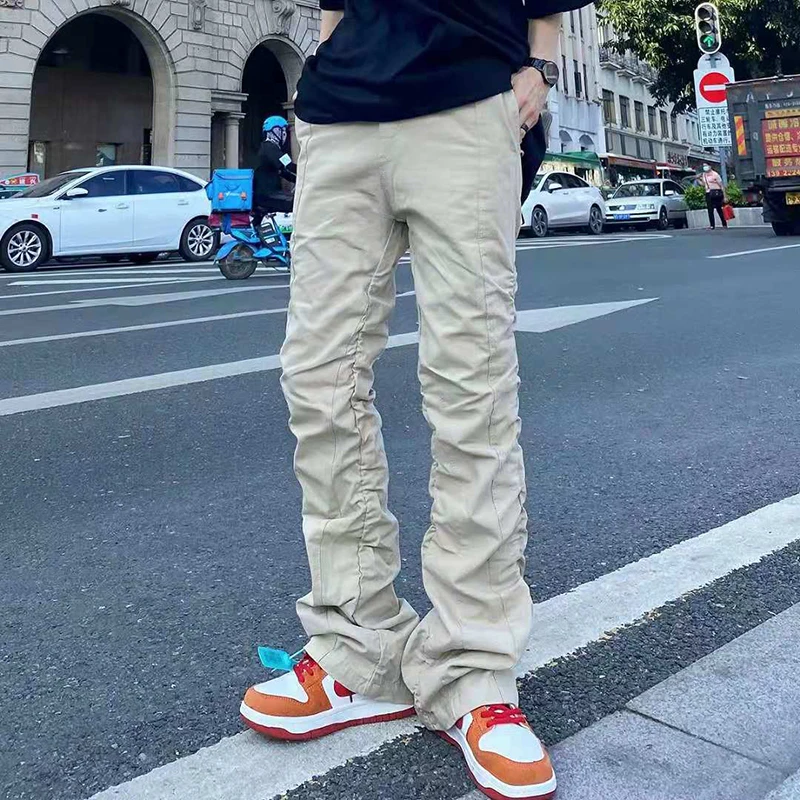 Side Pleated Streetwear Mens Casual 