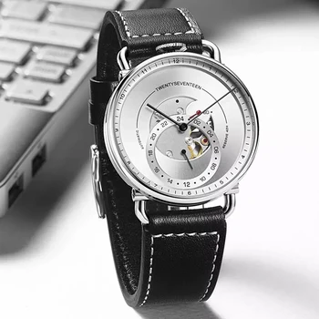 

Watch Men Automatic Mechanical Watches Mens Fashion Stainless Steel Sapphire Crystal Wristwatch Men Tourbillon Waterproof 2020