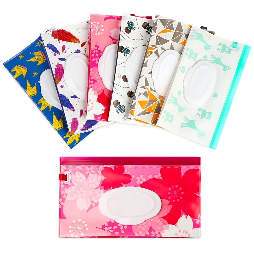 EVA Portable Snap-Strap Tissue Box Wet Wipes Bag Flip Cover Cosmetic Pouch Outdoor Useful Baby Stroller Accessories 1PC tissue box