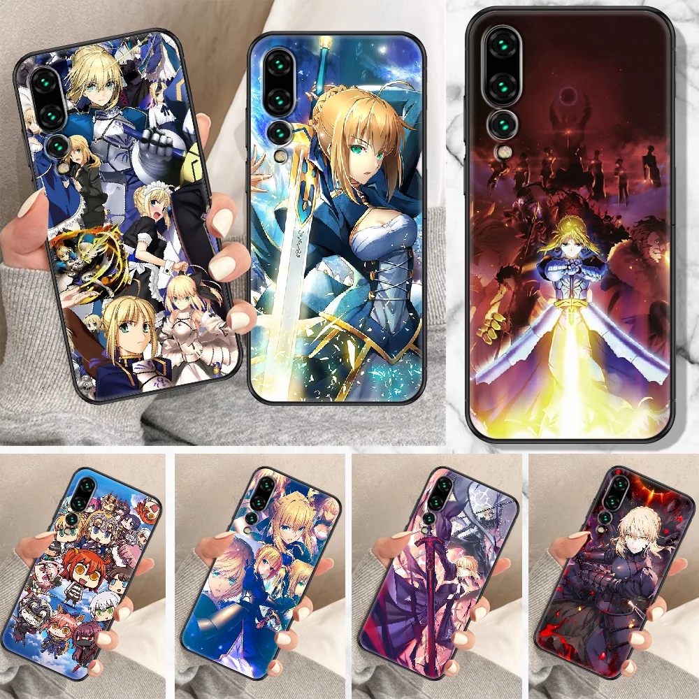 naaien delicatesse ik wil Anime Fate Zero Stay Night Saber Phone Case For Huawei P Mate P10 P20 P30  P40 10 20 Smart Z Pro Lite black tpu cover pretty - AliExpress