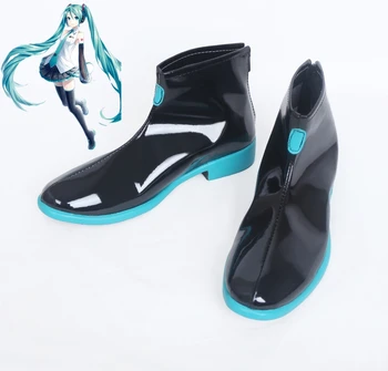 

New Vocaloid Hatsune Miku Cosplay Shoes Miku Cosplay Ankle Boots Halloween Party Anime Shoes for Women