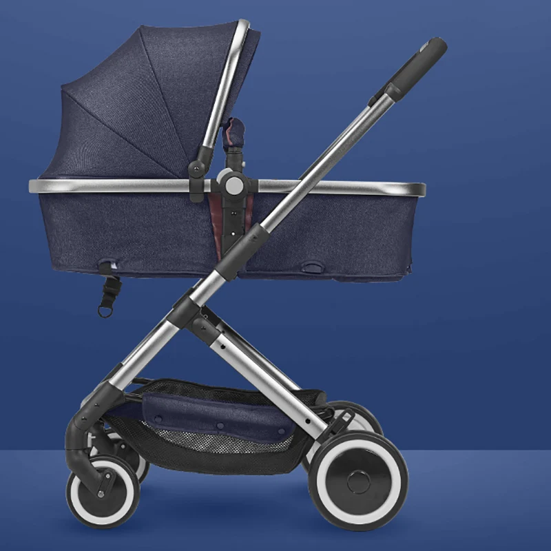 Denim black Bluechildhood роскошный светильник для детской коляски, переносная детская коляска, универсальная детская дорожная система, светильник на колесиках для ребенка - Цвет: Denim black