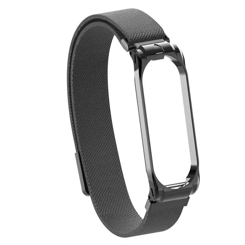 Запястье для Xiaomi mi Band 4 3 металлический ремешок фитнес-Браслет Смарт-часы спортивные mi lanese Pulseira Correa пояс для mi band 4 3