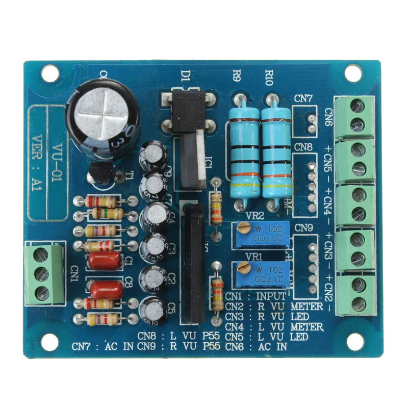 

AC 12V Stereo VU Meter Driver Board Amplifier DB Audio Level Input with Backlit SP99