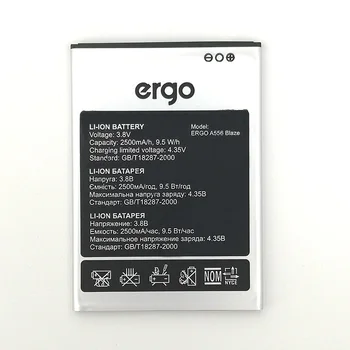 

WISECOCO 10pcs New Original 2500mAh Battery A556 For ERGO A556 Blaze Mobile Phone High Quality Replacement In Stock + Track Code