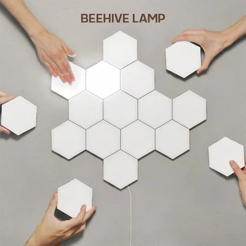 

New Touch Sensor Quantum Lamp Honeycomb Lamp Wall Lamp LED Night Light Splicing Combination Honeycomb Modular Assembly Lamp Hot