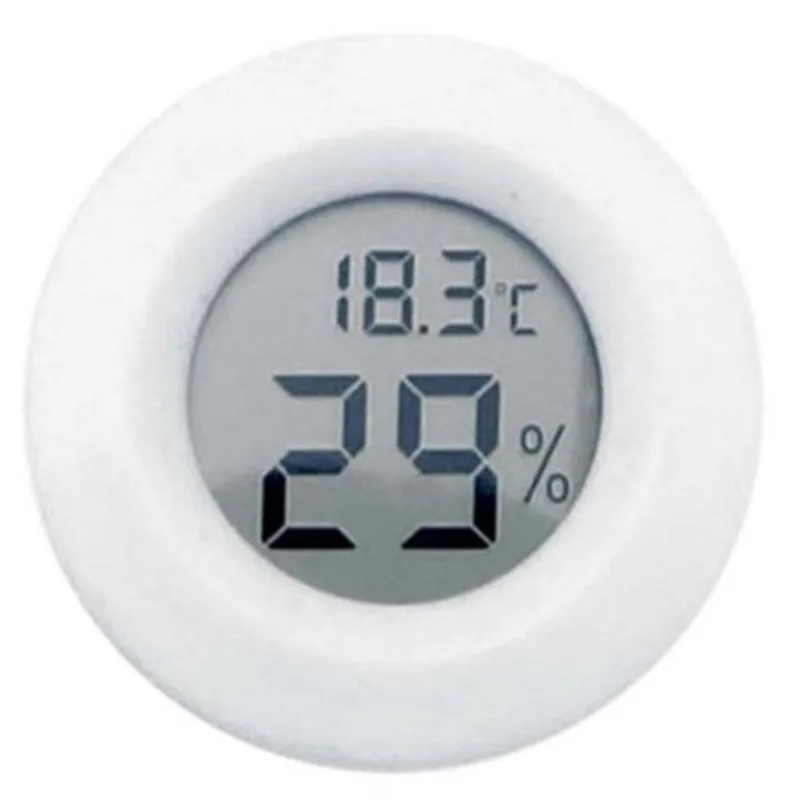 HOT SALE Pet Thermometer Hygrometer Round Digital LCD Display Temperature Humidity Monitor cheap