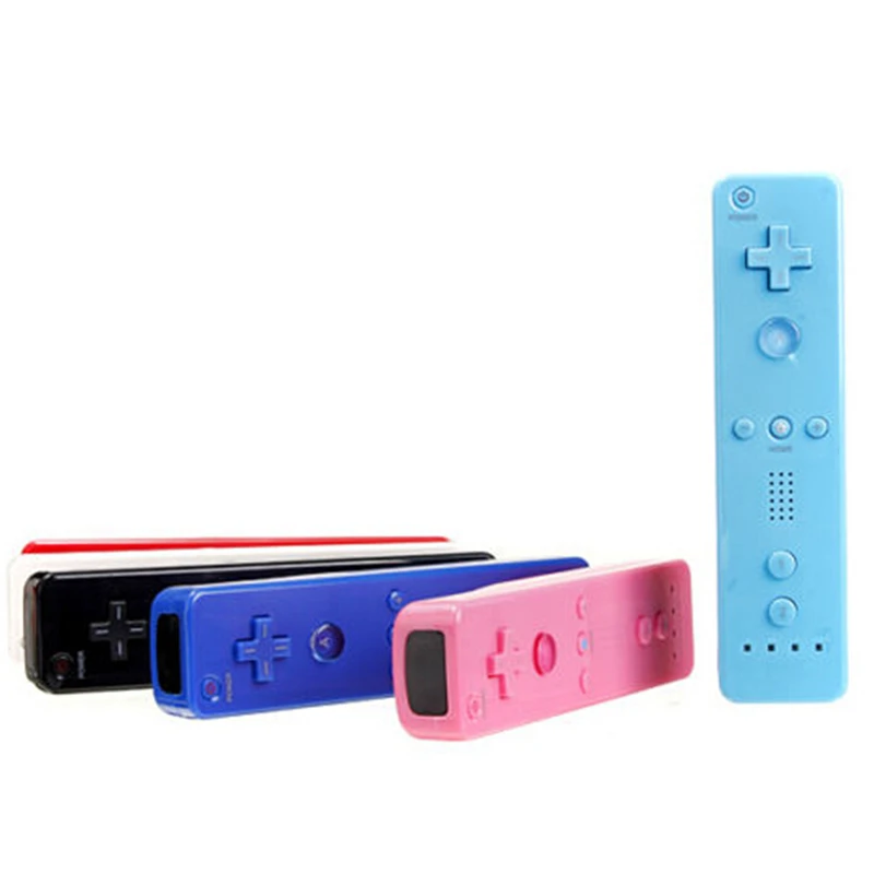 Free Comfortable Wireless Remote Wiimote Controller with Wrist Silicone Case GamePad JoyStick for Nintendo Wii 2017 U