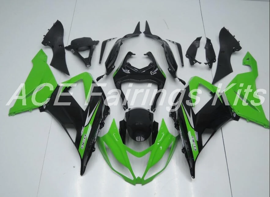 ABS Обтекатель Набор подходит для Kawasaki ZX6R 2013 Мотоцикл Обтекатели ZX-6R Ninja 636 599 кузов черный зеленый