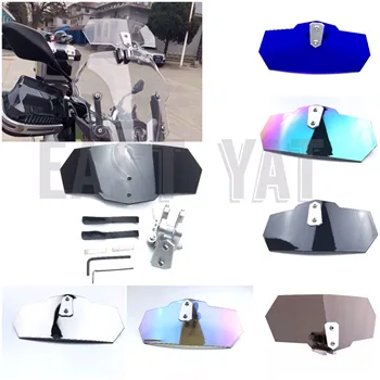 

Motorcycle Heighten Small Windshield 650MT F800GS Retrofit Universal Adjustable Small Windshield Black White Blue Smoke Silver