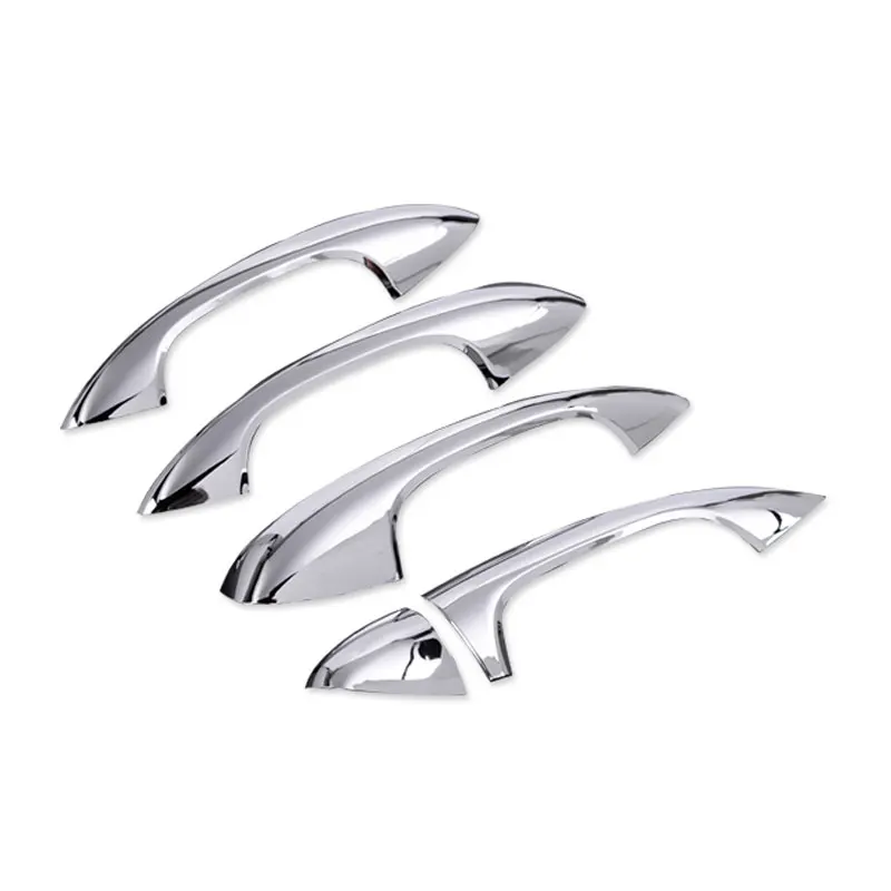 door handle silver Для Mercedes Benz C E GLC класс W205 W213 X253 Автомобильная Текстура углерода наружная дверная ручка тяга/дверная чаша накладка - Название цвета: door handle silver