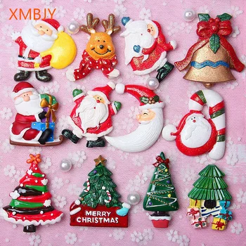 

Free Shipping Christmas Fridge Magnets New Year Gift Home Decoration Magnetic Refrigerator Magnet Sticker for kids Kitchen