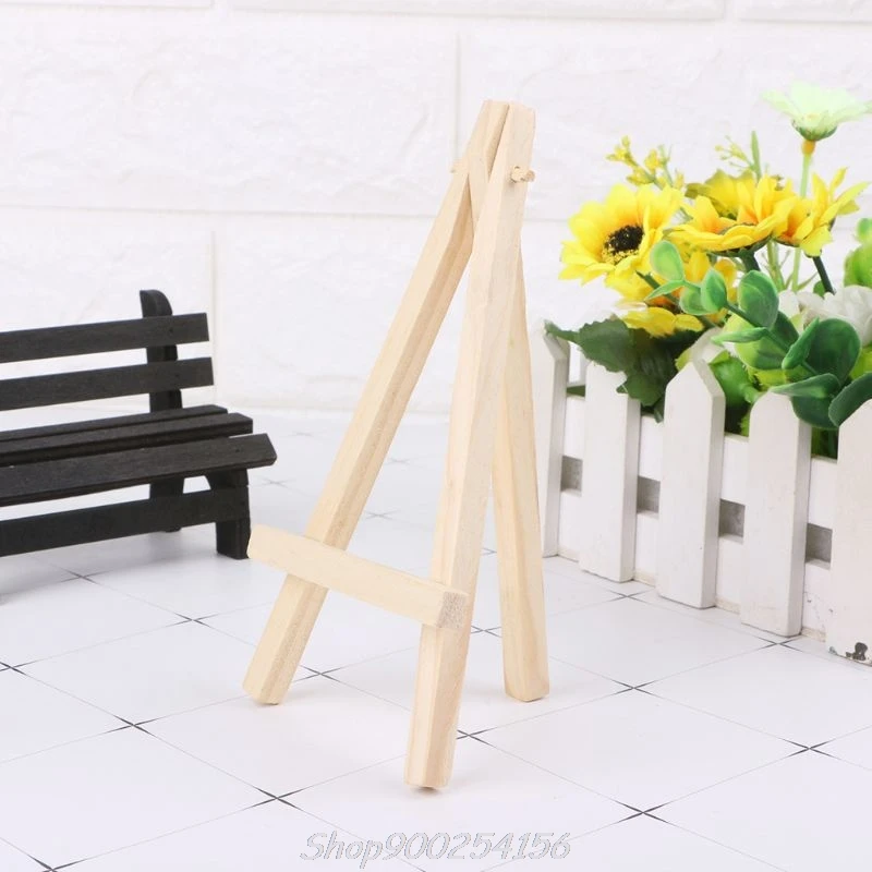 Natural Mini Easel Frame Tripod Display Meeting Wedding Table Number Name Card Stand Display Holder Painting Craft Au03 20