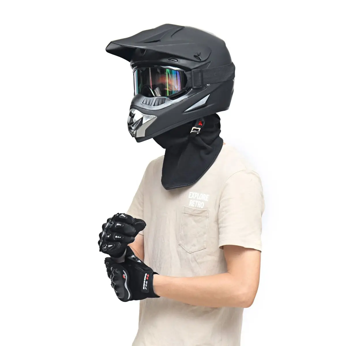 4 шт./компл. мотоциклетный шлем мотоцикл модульный Двойной объектив Moto шлем защитный полный уход за кожей лица шлемы для Мото шлем