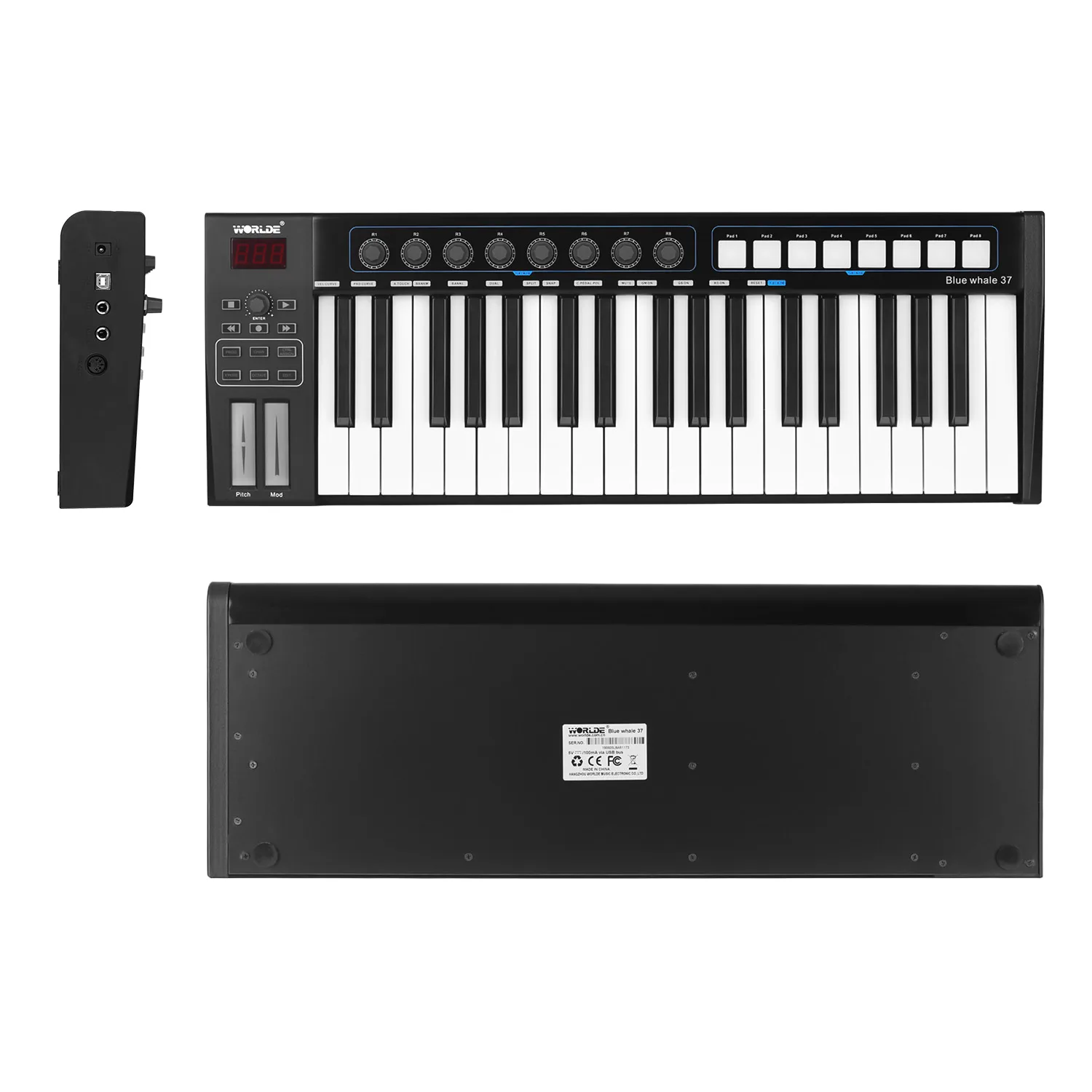 На выбор миди клавиатуры 25 Портативный мини-37-ключ USB MIDI контроллер синтезатор клавишных инструментов для электроргана
