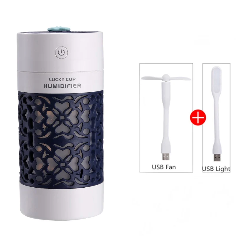 Dark 3 in 1 Lucky Cup увлажнитель воздуха 250 мл 3 в 1 USB Арома эфирные масла диффузор с цветным светильник для офиса автомобиля гостиной Humidificador - Цвет: Dark 3 in 1