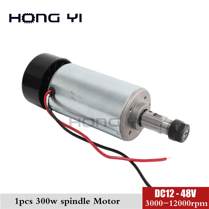 Бесплатная доставка 300 Вт мини Шпиндельный двигатель DC12 48V ER11 12000 об/мин