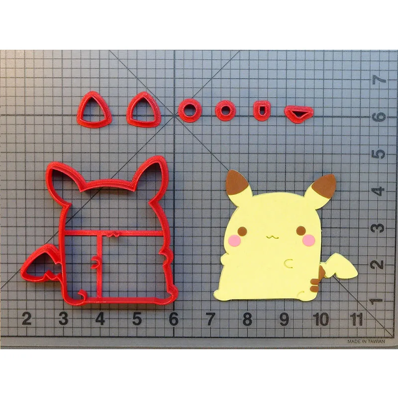 3D Печатный PLA пластик Lets go Ash Пикачу спрайт Mew Ditto Squirtle Rowlet Jiggly Puff помадка украшение для печенья резак набор