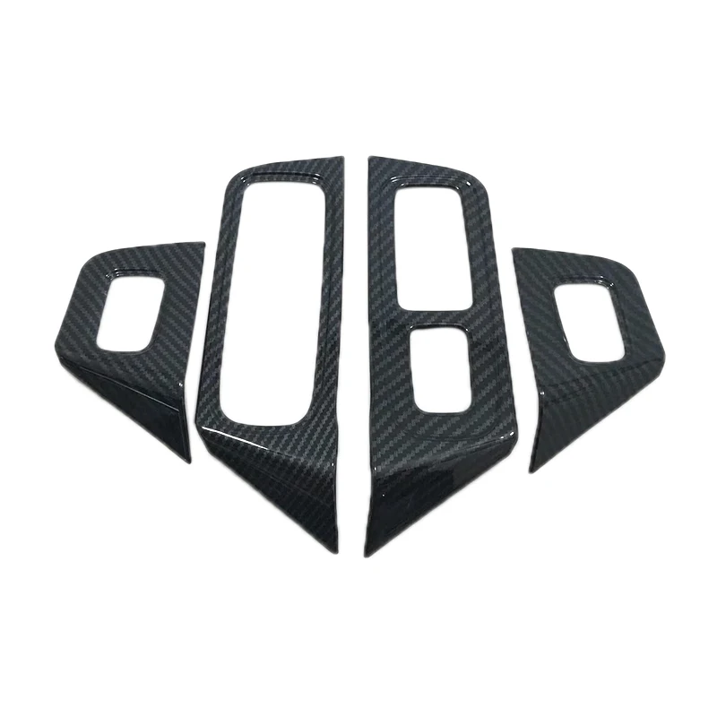 Автомобильный Стайлинг ABS Автомобильный интерьер двери окна лифт переключатель панели Чехлы рамка отделка наклейки отделка Авто Наклейки Аксессуары для-Porsche