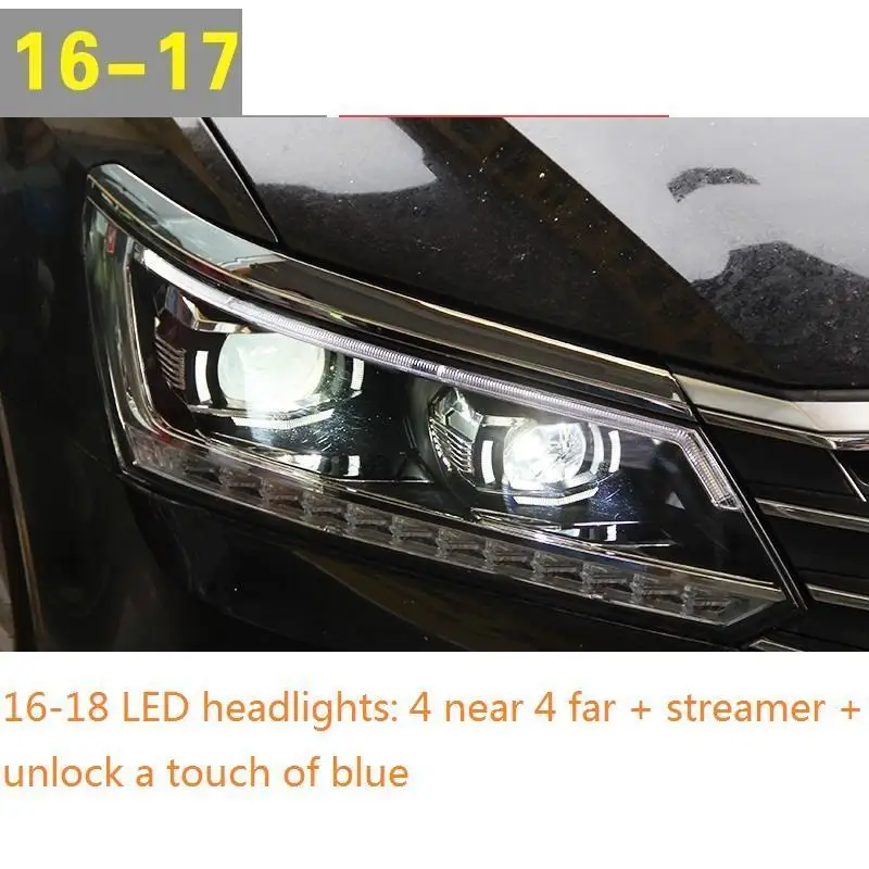 MODEL D Автозапчасти, автомобильные лампы, светодиодные фары Drl, Внешние фары, автомобильные фары в сборе 16 17 18 для Volkswagen Passat - Цвет: MODEL D