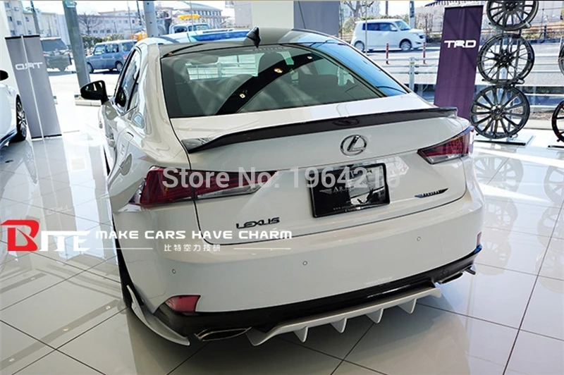 Для Lexus IS200 IS250 IS350 IS300 AWD/IS200T- углеродное волокно задний спойлер на крыше задний багажник для губ крыло автомобиля аксессуары
