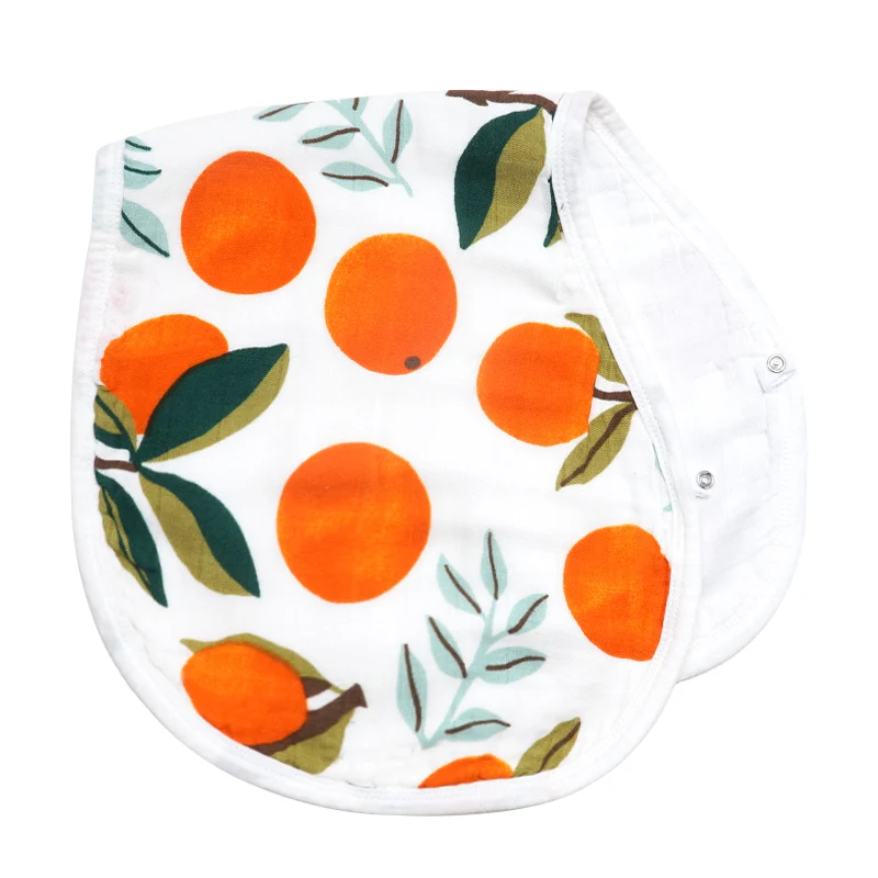 The oranges Новое поступление, Одноцветный детский нагрудник для кормления новорожденных, Впитывающий Коврик, бандана Baberos Bebe, нагрудники, детские вещи - Цвет: The oranges