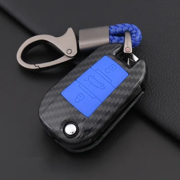

High quality Carbon fiber Silicone Car Key Case Full Cover For Peugeot 301 308 308S 408 2008 3008 4008 5008 Car Styling Holder
