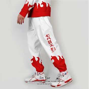 

NiceMix Overalls Men's Perimeter Sasuke Pants Seven Generations Eye Swirl Naruto Early Spring Beam Ins Style All Matching Pants