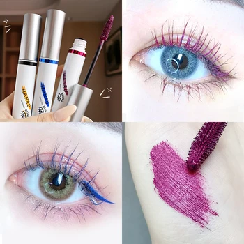 

Smudging Halloween Makeup Mascara Maquillaje 4 Color Mascara Thick Waterproof Long Lasting Curling Mascara Hot Sell TSLM1