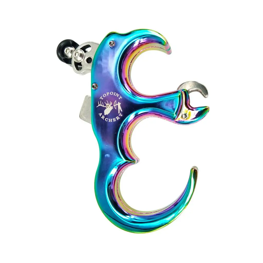 

Premium 3 and 4 Fingers Handheld Arrow Release Aid Compound Bow Thumb Caliper Release Aid