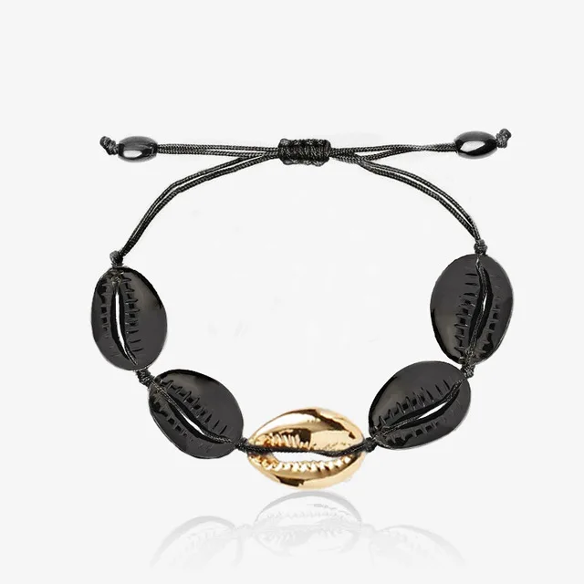 Bileklik pulseras Mujer hombre puka PORCELEINSLAK shell armbanden voor vrouwen Подарочная бижутерия sieraden богемные boho armbanden armb - Окраска металла: Светло-желтый, золотистый цвет