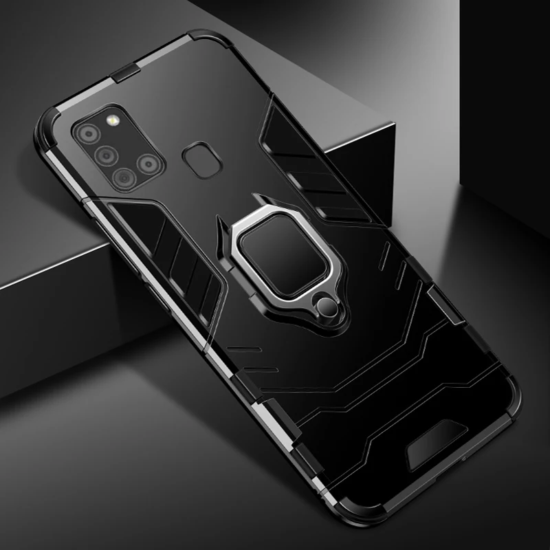 Peaktop противоударный армированный чехол для Samsung Galaxy A21S кольцевая подставка задняя крышка телефона для Galaxy M31 M21 M11 M12 M30S M01 M31S M51