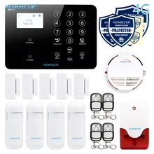 HOMSECUR Беспроводной 4G/GSM LCD Система Охранной Сигнализации+ Меню на нескольких языках