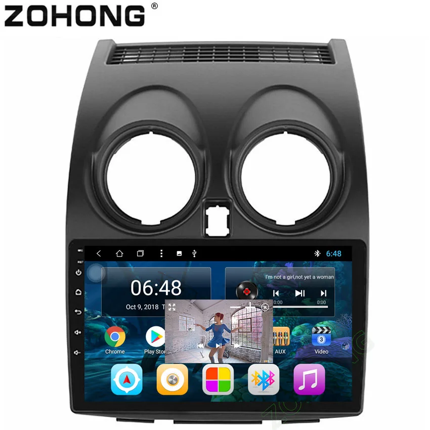 Clearance 9 inch 2.5D Octa Core Android 8.1 Car DVD Player For Nissan Qashqai Dualis 2007-2014 CAR Multimedia GPS Radio Navigation BT WIFI 1