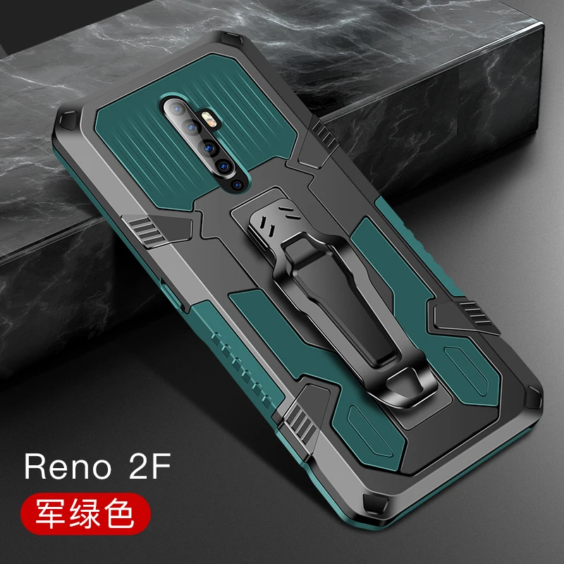 

Armor Case For OPPO RENO 2Z 2F Case Shockproof Belt Clip Holster Cover For OPPO RENO 2 Z F Case OPPO RENO 2F 2Z Coque Funda capa