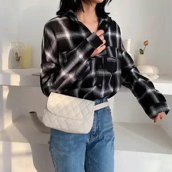 

Solid Color New Fashion Messenger Bags Female PU Leather Chest Bags Purse Shoulder Crossbody Ladies Classical Handbag